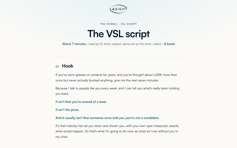 VSL script preview